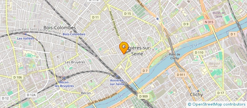 localisation de l'entreprise SANITAIRE QUALITE SERVICE à ASNIERES-SUR-SEINE