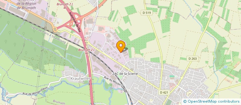 localisation de l'entreprise SANITAIRE SERVICE  HERRLISHEIM