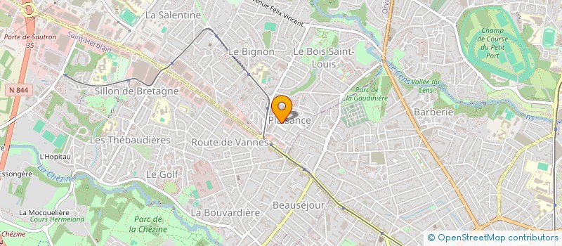 localisation de l'entreprise SANITAIRE TUYAUTERIE CHAUFFAGE à ORVAULT