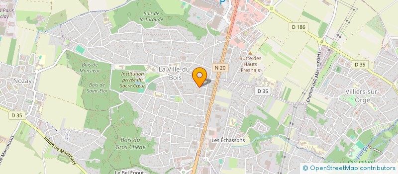 localisation de l'entreprise SANITAIRES CHAUFFAGE VENTILATION TUYAUTERIE à LA VILLE-DU-BOIS