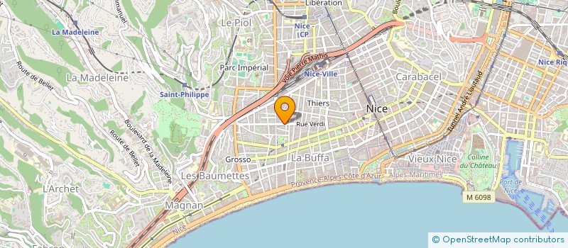 localisation de l'entreprise SANITECH AZUR à NICE