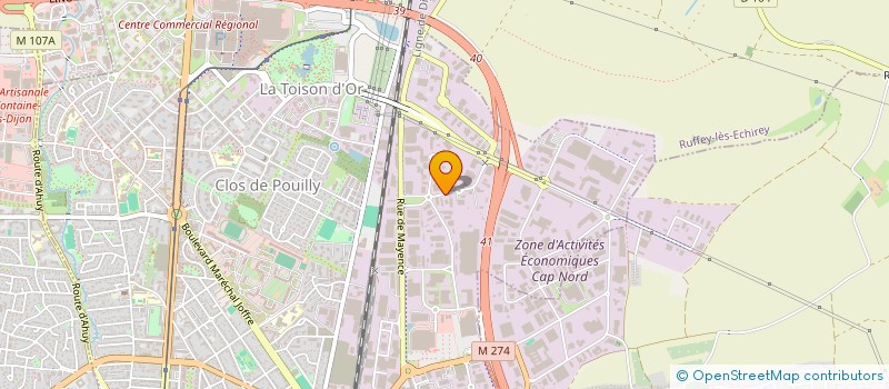 localisation de l'entreprise SANITEL ENERGIE SOLAIRE à DIJON