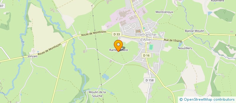 localisation de l'entreprise SANITELEC SARL à VILLEFRANCHE D ALLIER