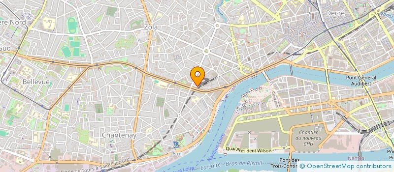 localisation de l'entreprise SANITESS à NANTES