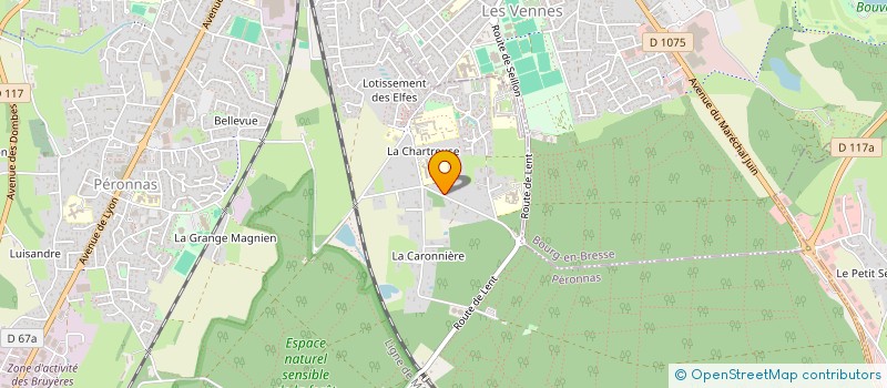 localisation de l'entreprise SANITHERM 01 à PERONNAS