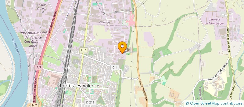 localisation de l'entreprise SANITHERM à PORTES-LES-VALENCE
