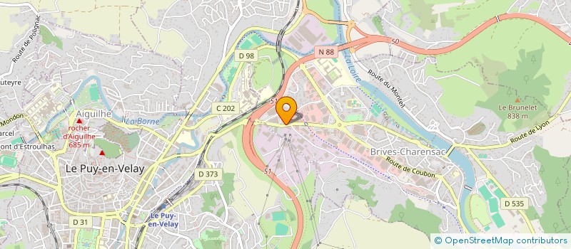 localisation de l'entreprise SANITHERM DIFFUSION  BRIVES-CHARENSAC