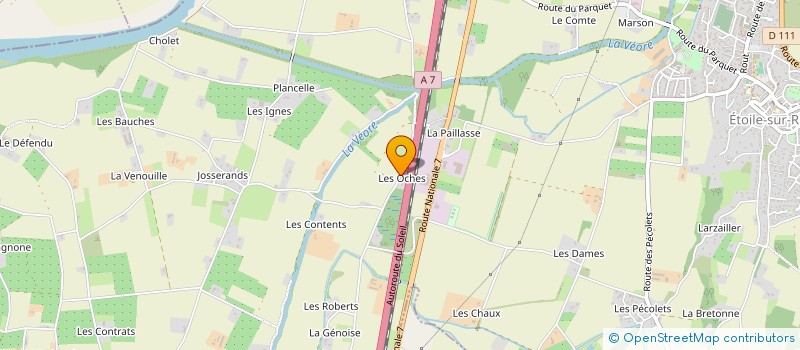 localisation de l'entreprise SANITHERM SOULAT à ETOILE-SUR-RHONE