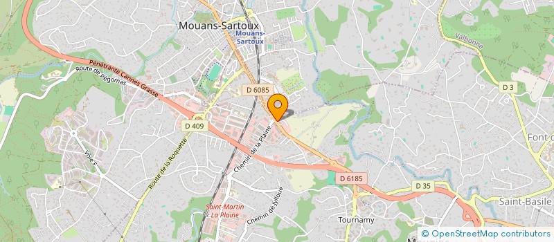 localisation de l'entreprise SANITVAL à MOUGINS
