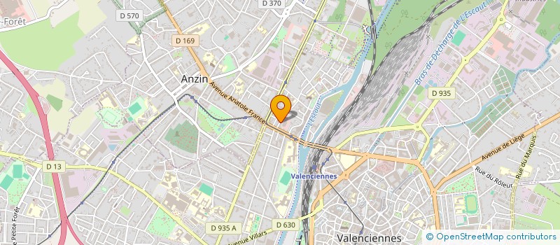 localisation de l'entreprise SANIVAL à VALENCIENNES