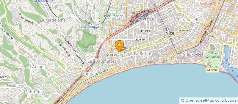 localisation de l'entreprise SANJAM  NICE