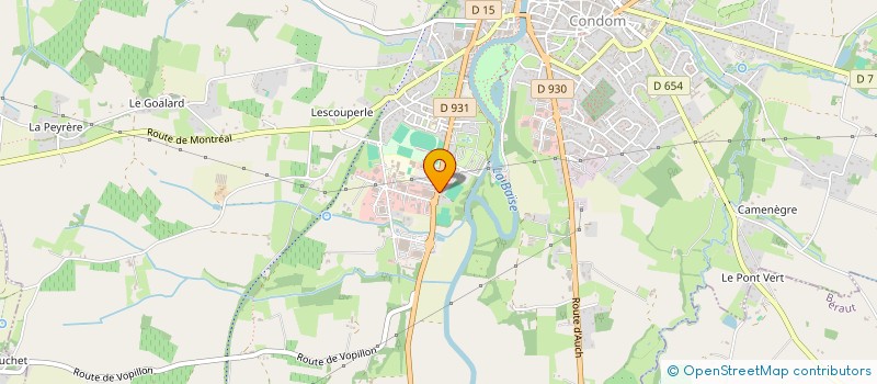 localisation de l'entreprise SANJEMA  CONDOM