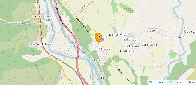 localisation de l'entreprise SANJI.H  SALIGNAC