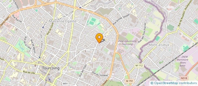 localisation de l'entreprise SANJJAK  TOURCOING