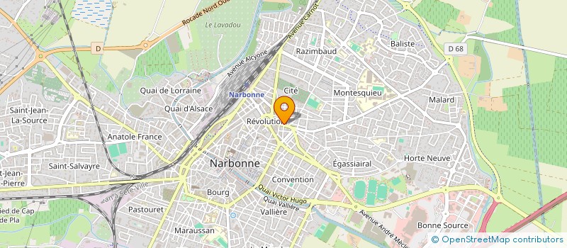 localisation de l'entreprise SANJO  NARBONNE