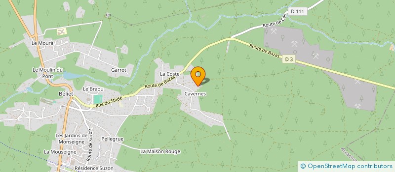 localisation de l'entreprise SANJOEN  BELIN-BELIET