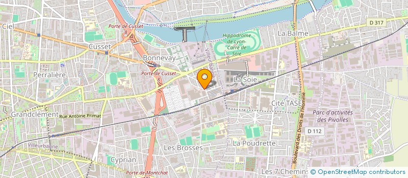 localisation de l'entreprise SANKA CYCLE à VILLEURBANNE