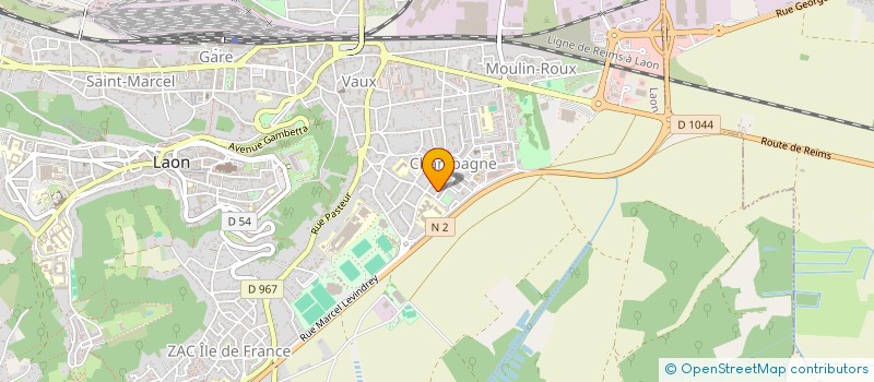 localisation de l'entreprise SANLAF à CHAMBRY