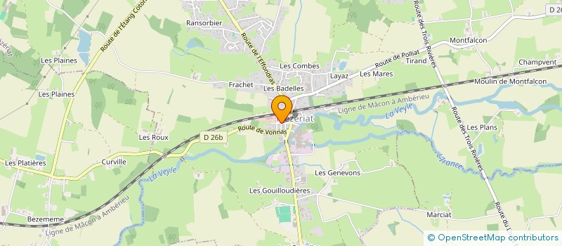 localisation de l'entreprise SANLAVILLE à MEZERIAT