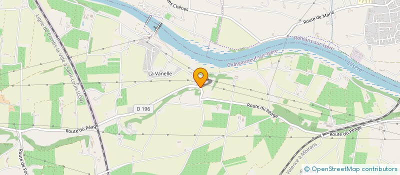 localisation de l'entreprise SANLOU  CHATEAUNEUF-SUR-ISERE