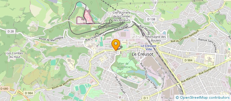 localisation de l'entreprise SANMAPOM  LE CREUSOT