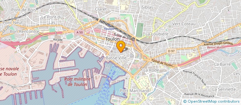 localisation de l'entreprise SANNA ALAIN VILLAUME FABIEN à TOULON