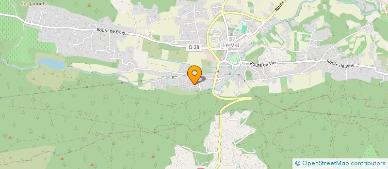 localisation de l'entreprise SANNAS  LE VAL