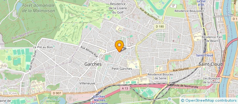 localisation de l'entreprise SANNEQUIN SARL  GARCHES