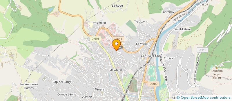 localisation de l'entreprise SANNITEC à MILLAU