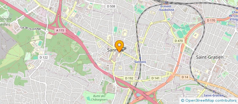 localisation de l'entreprise SANNOIS COIFFURE  SANNOIS