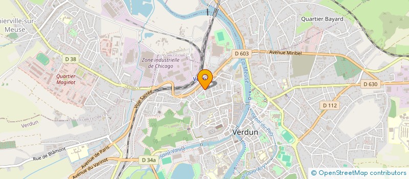 localisation de l'entreprise SANO à VERDUN