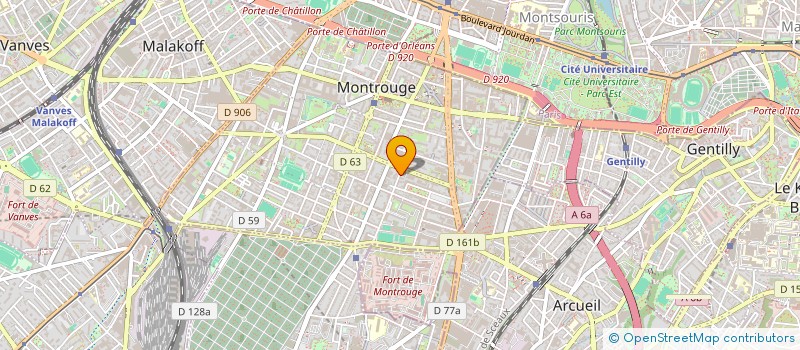 localisation de l'entreprise SANO BAT  MONTROUGE