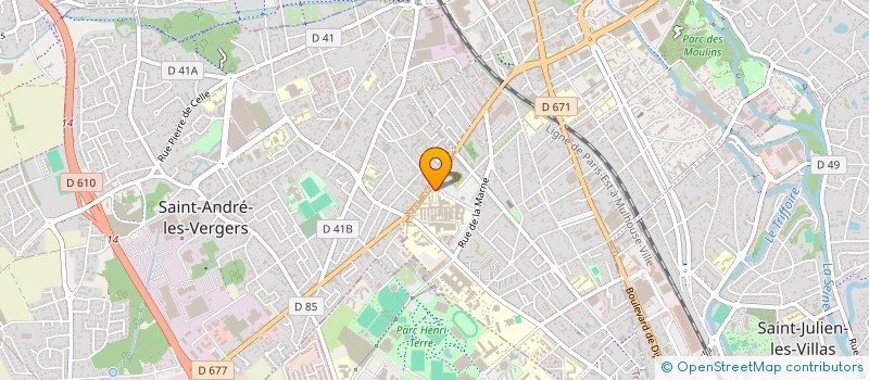 localisation de l'entreprise SANO10 à TROYES