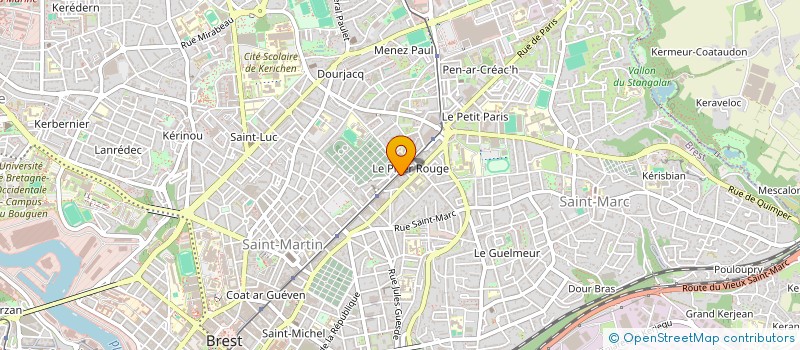 localisation de l'entreprise SANOBREST à BREST