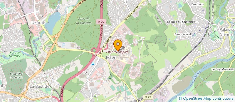 localisation de l'entreprise SANODEV à LIMOGES