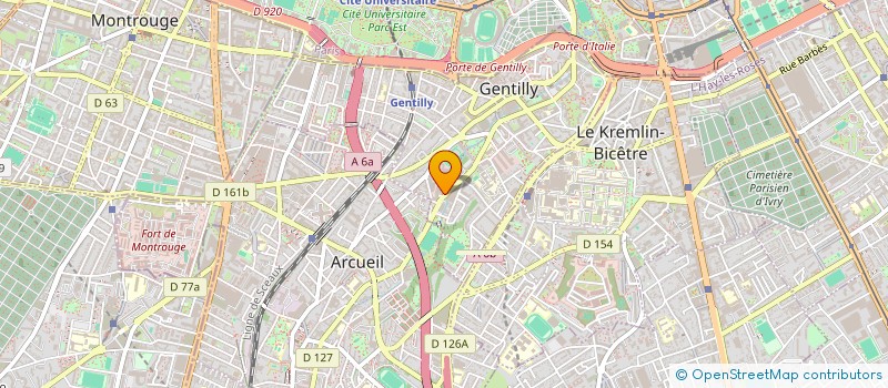 localisation de l'entreprise SANOFI 2020 D à GENTILLY