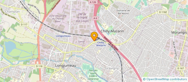 localisation de l'entreprise SANOFI-AVENTIS RECHERCHE ET DEVELOPPEMENT  GENTILLY