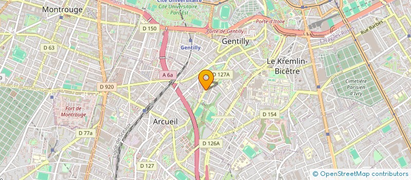 localisation de l'entreprise SANOFI PASTEUR MERIEUX  GENTILLY