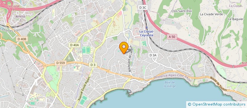 localisation de l'entreprise SANOIS GROUP  LA CIOTAT