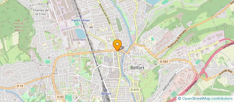 localisation de l'entreprise SANOMA à BELFORT