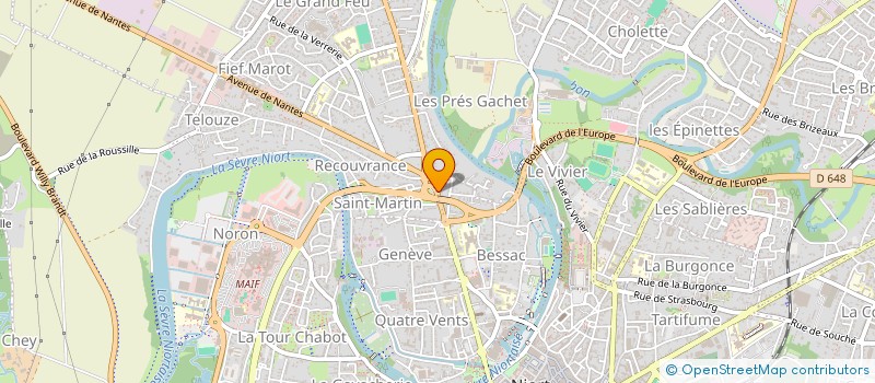 localisation de l'entreprise SANON à NIORT