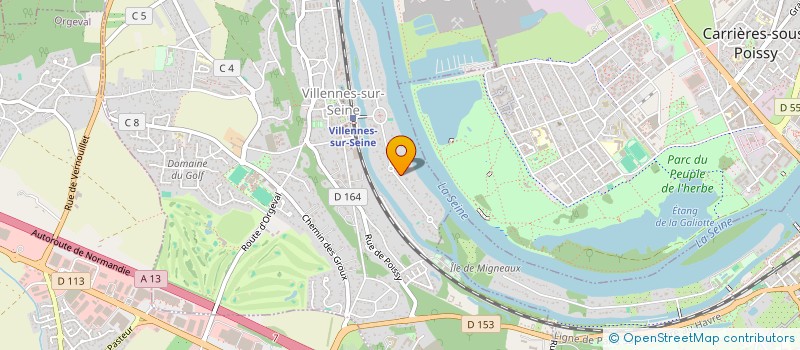 localisation de l'entreprise SANON SUR SCIE  VILLENNES-SUR-SEINE