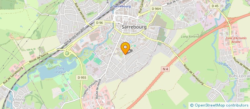 localisation de l'entreprise SANORA à SARREBOURG