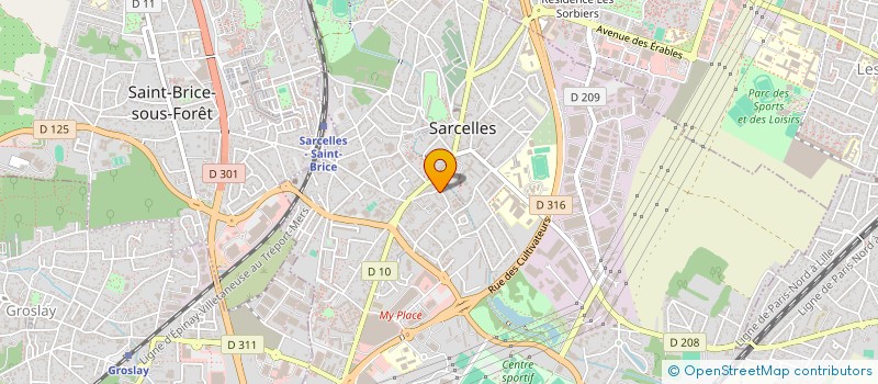 localisation de l'entreprise SANOU.VA.BIEN  SARCELLES
