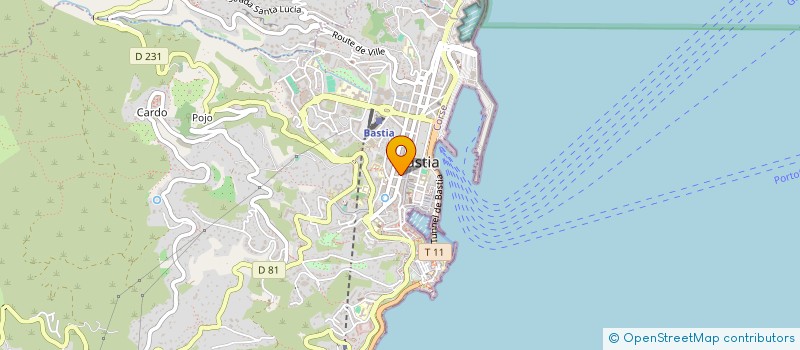 localisation de l'entreprise SANPHIL à BASTIA