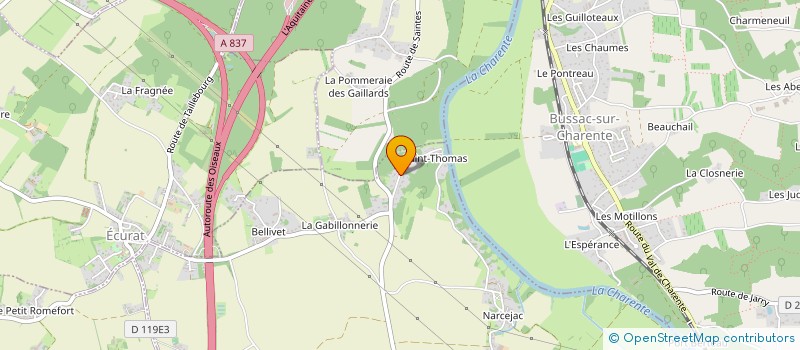 localisation de l'entreprise SANPICALE  SAINTES