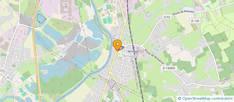 localisation de l'entreprise SANREL à ARNAGE