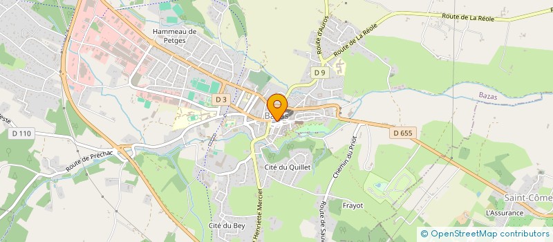 localisation de l'entreprise SANRIOPARTY  BAZAS