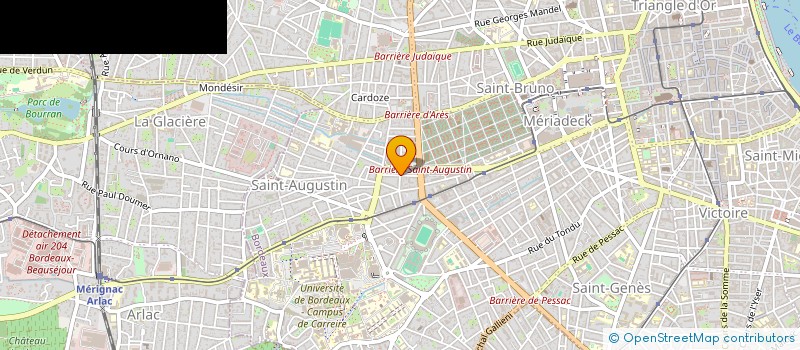 localisation de l'entreprise SANRISVAL  BORDEAUX