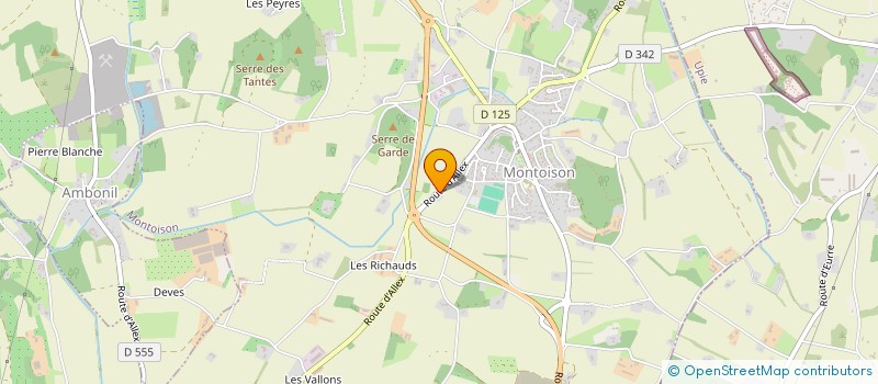 localisation de l'entreprise SANRO  MONTOISON